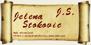 Jelena Stoković vizit kartica